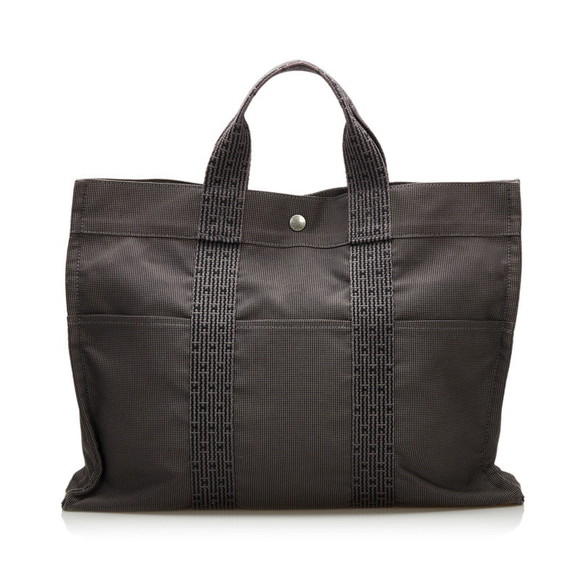 Hermes Bags Hermes Yale Line Mm Tote Bag Handbag Gray Canvas Womens